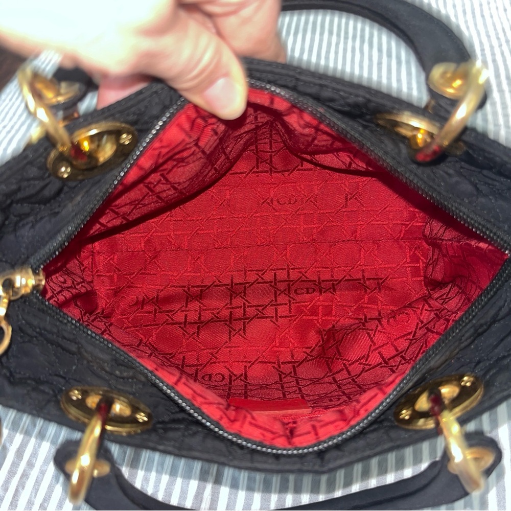 Christian Dior nylon lady Dior handbag in EUC - Picture 14 of 17